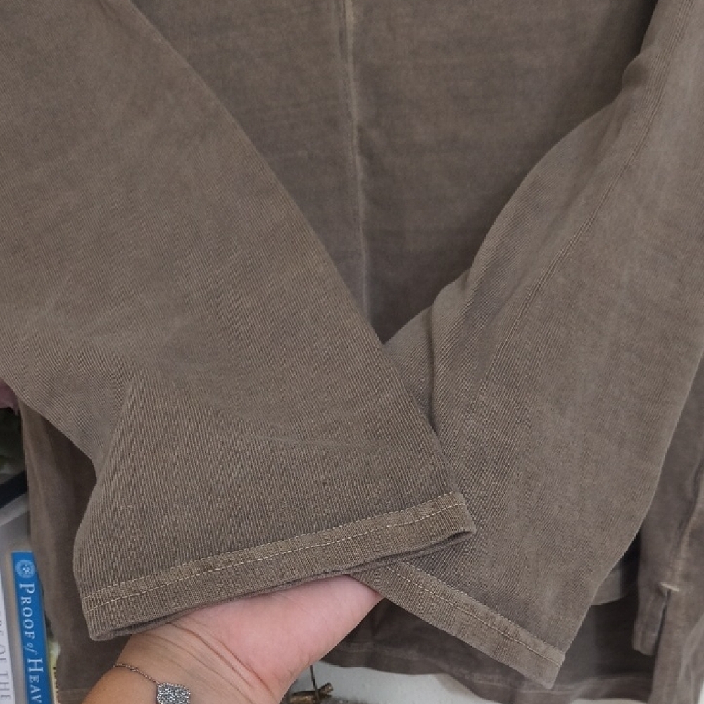 Madewell Taupe Knit Sweater Vintage Distressed Look Small Y2K Athleisure - Picture 5 of 12
